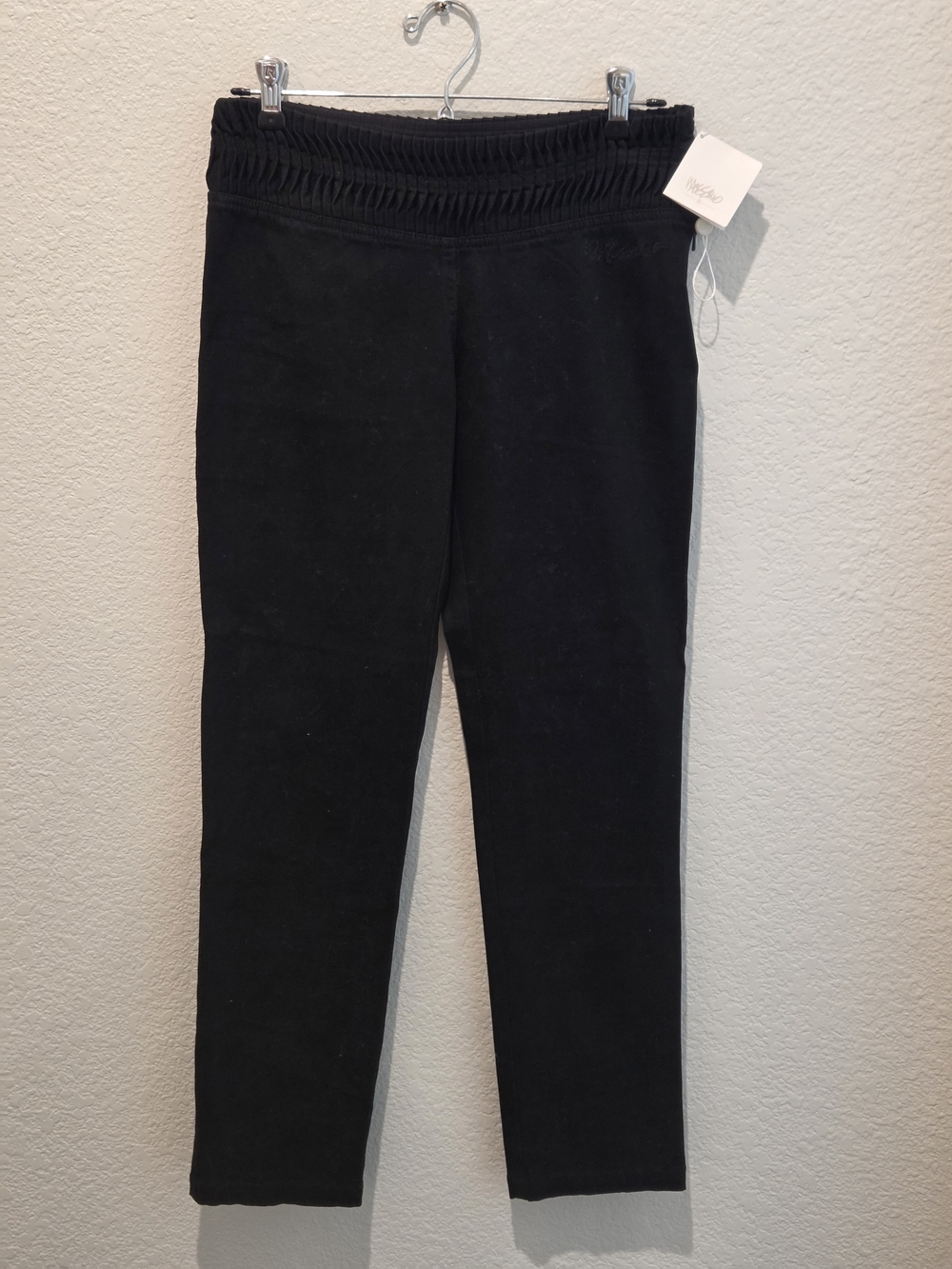 Mossimo Black Smocked-Waist Skinny Pants Size S NWT
